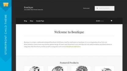 Boutik de Storefront Tema