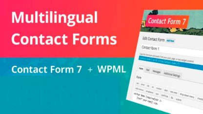 Contact Form 7 Multilingual
