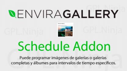 Envira Gallery Schedule