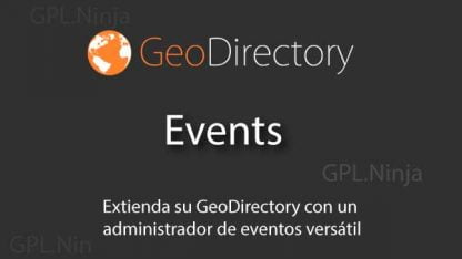 GeoDirectory Events