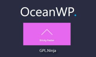 Plugin OceanWP sticky footer