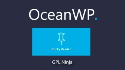 Plugin OceanWP sticky header