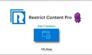 Plugin Restrict Content Pro site creation