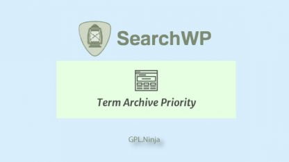 Plugin SearchWP term archive priority