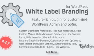 White Label Branding for WordPress