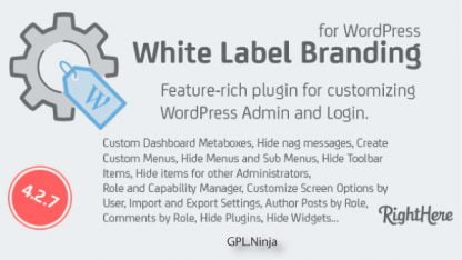 White Label Branding for WordPress