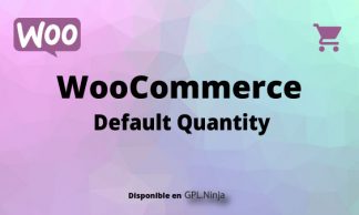 Woocommerce Default Quantity