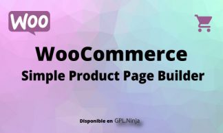 Woocommerce Simple Product Page Builder