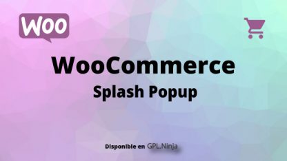 Woocommerce Splash Popup