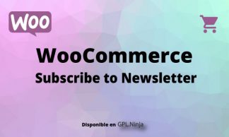 Woocommerce Subscribe to Newsletter