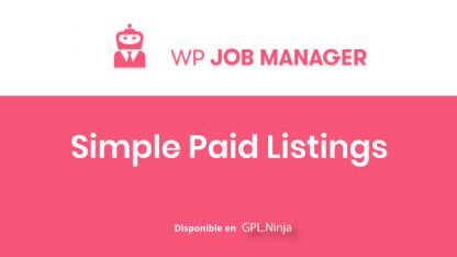 WP Job Manager Simple paid Listings