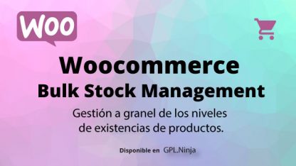 Woocommerce Bulk Stock Management