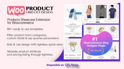 WOO Product Grid/List Design- Responsive Products Showcase Extension for WooCommerce