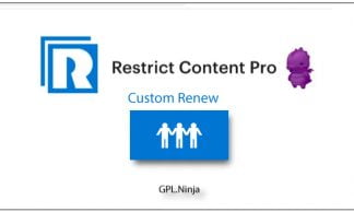 Restrict Content Pro - Custom Renew