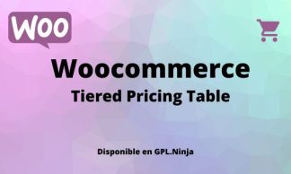 Tiered Pricing Table for WooCommerce